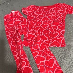 Carter's Vibrant Red Heart Kids Pajama Set